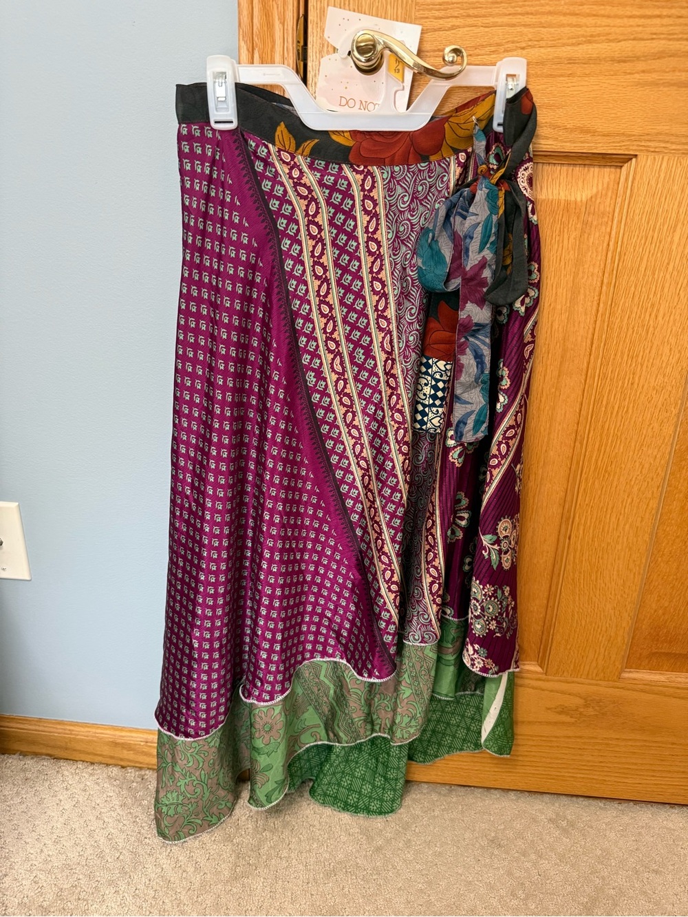 Multicolored Dori Style Wrap Skirt
